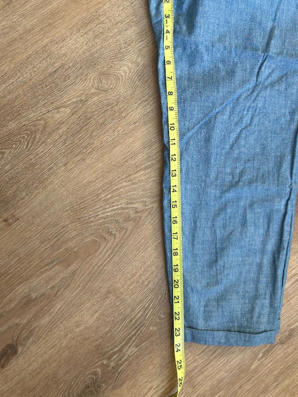 J Crew Pants Womens Size 10 Blue Chambray Jogger Elastic Waist Lightweight Pants - Picture 4 of 6